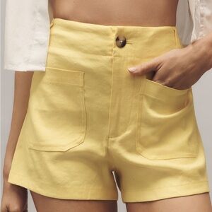 The Colette Linen Blend Shorts by Maeve